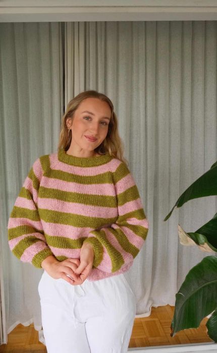 Sophomore Sweater - the perfect second knitting project kit