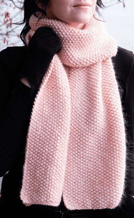Beginner Bliss Scarf - ECOPUNO CHUNKY - Strickpaket