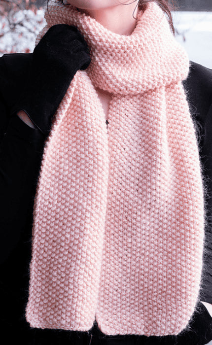 Beginner Bliss Scarf - ECOPUNO CHUNKY - Strickpaket