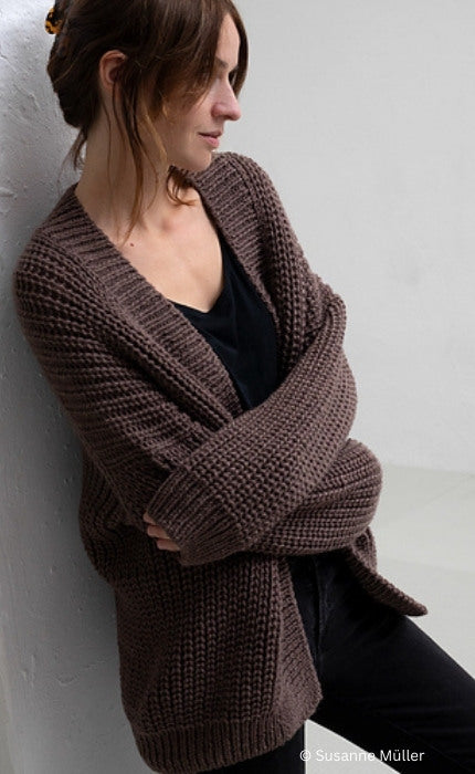 CLARA Cardigan - BIG VINTAGE WOOL GOTS - Strickpaket