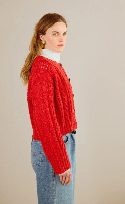 Cornelia Cardigan - ALPAKKA ULL - ALPAKKA FOLGETRAD - Strickpaket