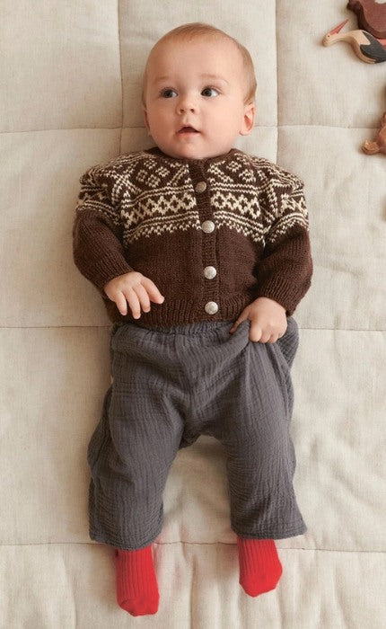 Setesdal-Jacke Baby - BABYULL LANETT - Strickpaket