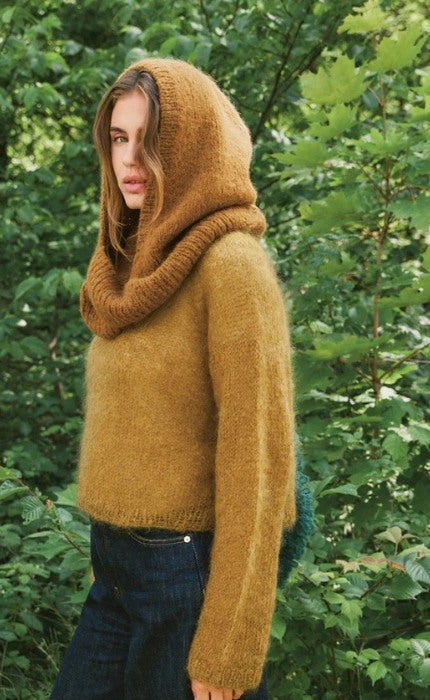 Snuggle Hood Monochrome - BORSTET ALPAKKA - Strickpaket