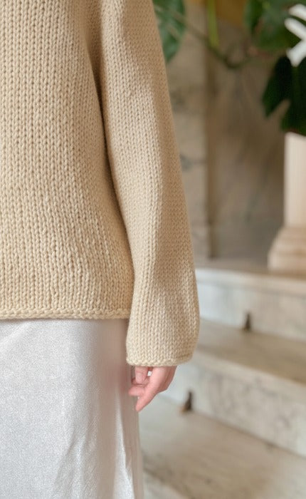 New Beginnings Sweater - Anfänger Strickset mit Videotutorial