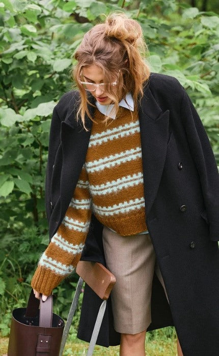 Ridge Sweater Chunky Edition - PEER GYNT & BALLERINA CHUNKY MOHAIR - Strickpaket