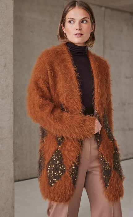 Jacke mit Rauten - ECOPUNO & BASTA & COSMO - Strickpaket