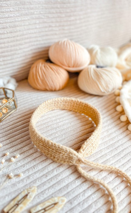 New Beginnings Haarband - Anfänger Strickset mit Videotutorial