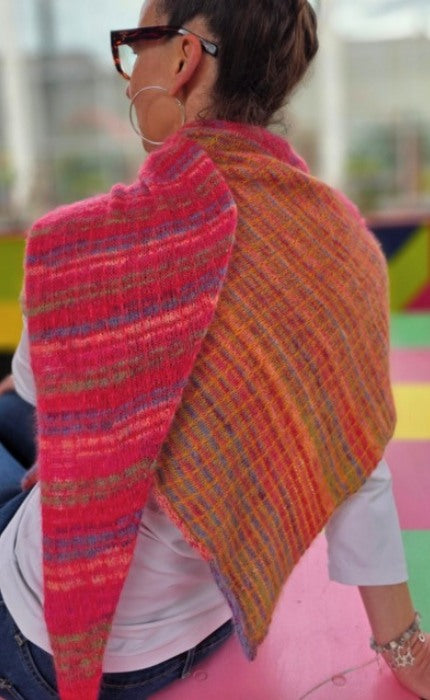 Tuch MALAMA - EDELWEISS ALPAKA & SILKY KID RMS- Strickpaket