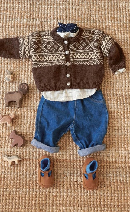 Setesdal-Jacke Baby - BABYULL LANETT - Strickpaket