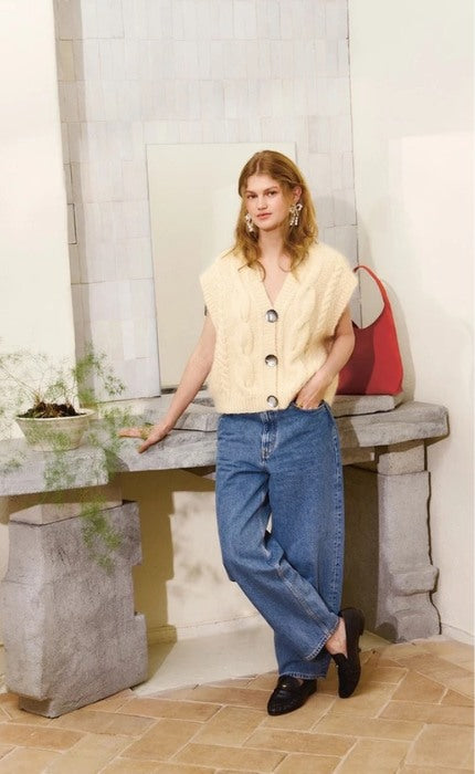 Harper Vest - BALLERINA CHUNKY MOHAIR & KOS - Strickpaket