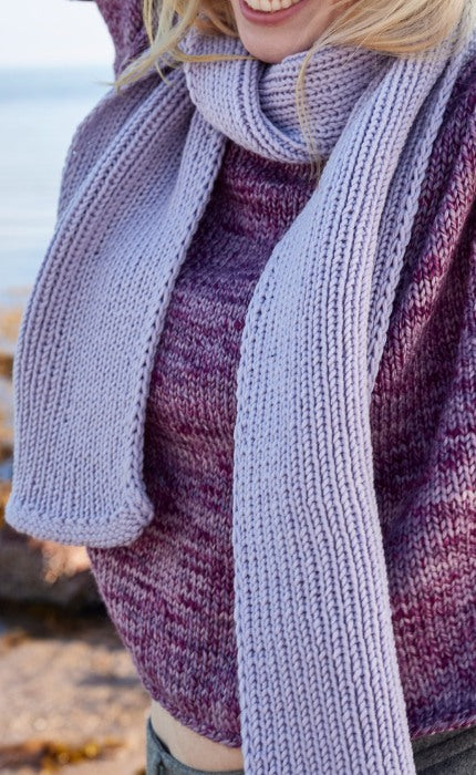 Schal Glatt Rechts - COOL WOOL SUPERBIG - Strickpaket