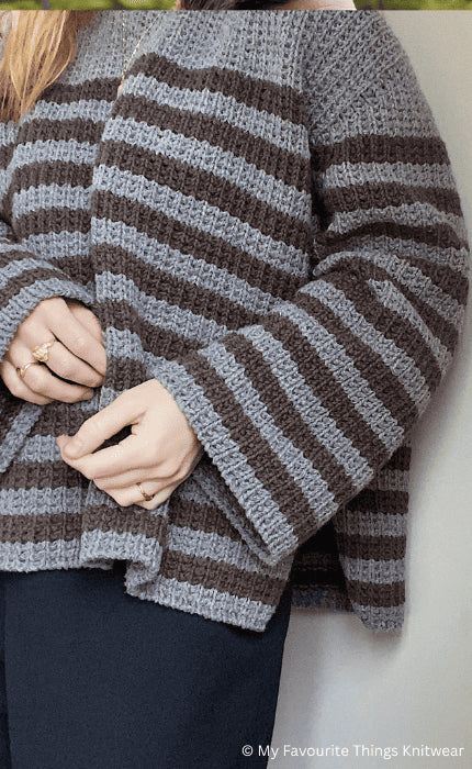 Sweater No. 17 - THE MERRY MERINO 110 - Strickpaket