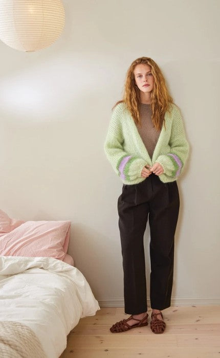 Facile Cardigan Nr. 2 - BALLERINA CHUNKY MOHAIR - Strickpaket