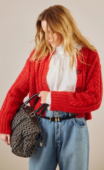 Cornelia Cardigan - ALPAKKA ULL - ALPAKKA FOLGETRAD - Strickpaket