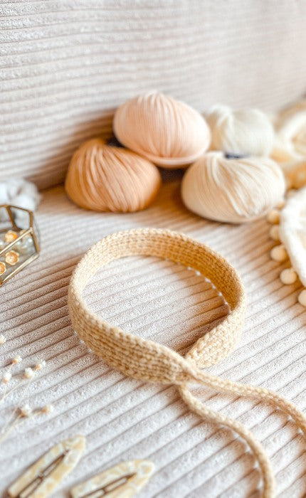 New Beginnings Haarband - Anfänger Strickset mit Videotutorial