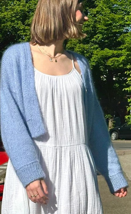 Maja Cardigan V-Neck - ECOPUNO & SILKHAIR - Strickpaket