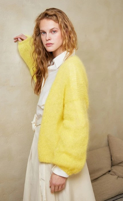 Facile Cardigan Nr. 1 - BALLERINA CHUNKY MOHAIR - Strickpaket
