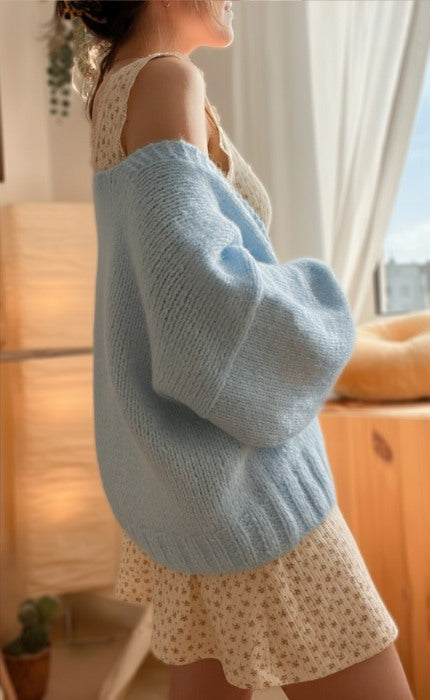 New Beginnings Cardigan - Anfänger Strickset mit Videotutorial