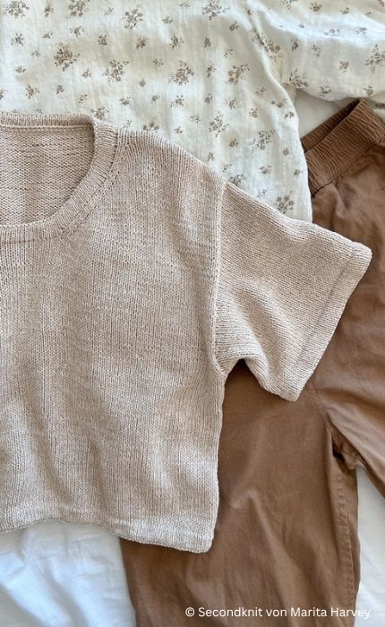 Ecru Tee - LINE - Strickpaket