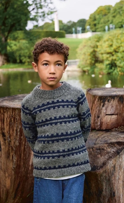 Ridge Sweater Junior - ATLAS & BORSTET ALPAKKA - Strickpaket