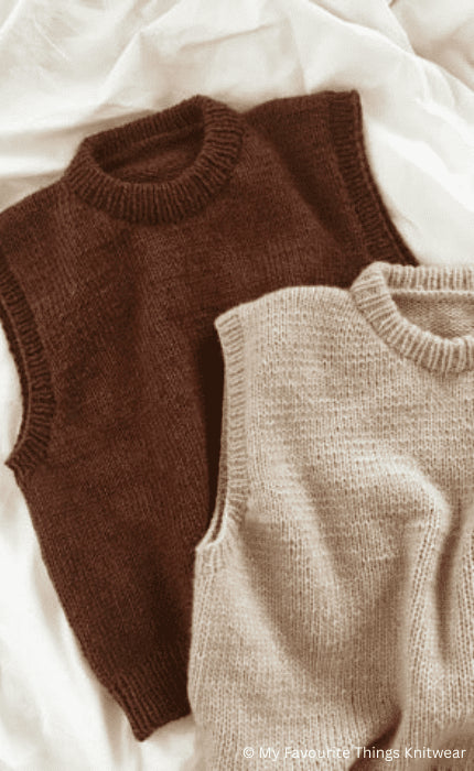 Vest No. 1 - THE MERRY MERINO 110 & SILKY KID RMS - Strickpaket