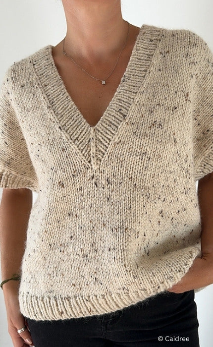 Ash Slipover V Neck - HAMELTON TWEED 2 & SILKY KID - Strickpaket