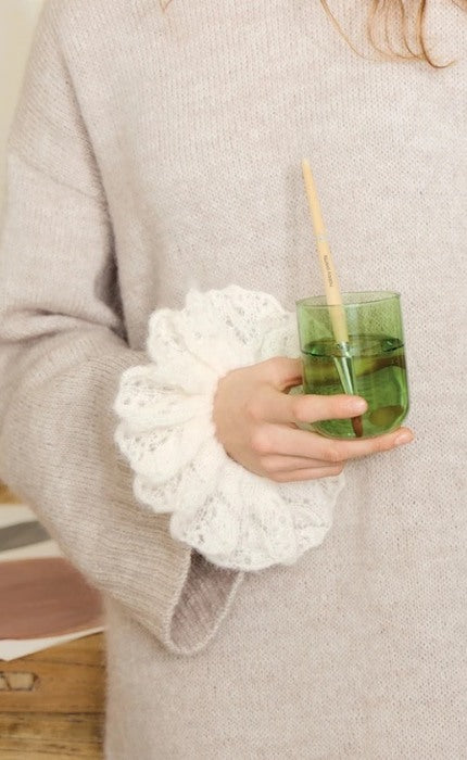 Fleur Scrunchie - THIN SILK MOHAIR - Knitting Kit