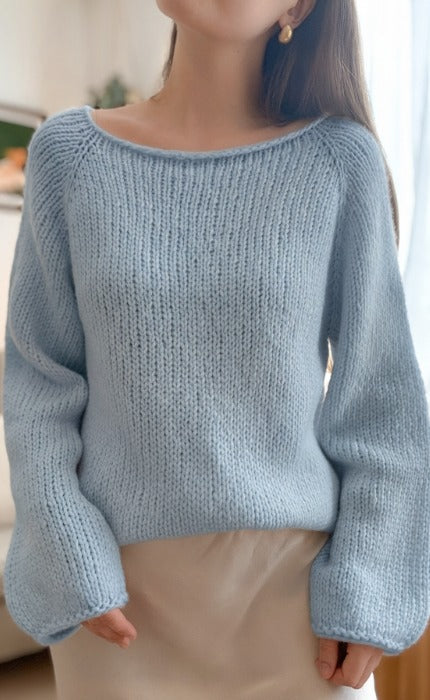 New Beginnings Sweater - Beginner Knitting Kit with Video Tutorial