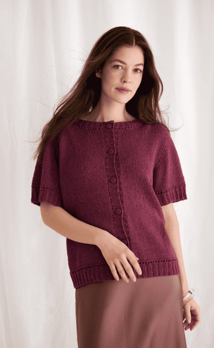 Kurzarm-Jacke - LANDLUST SOMMERSEIDE - Strickpaket
