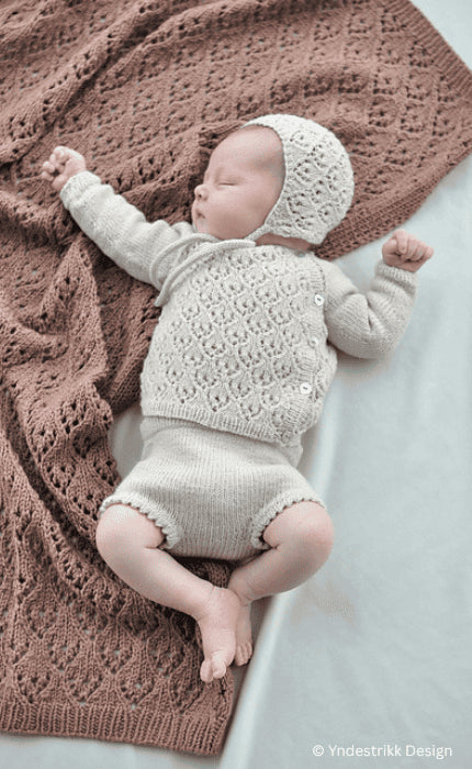 Yndig Babydecke - THE MERRY MERINO 220 - Strickpaket