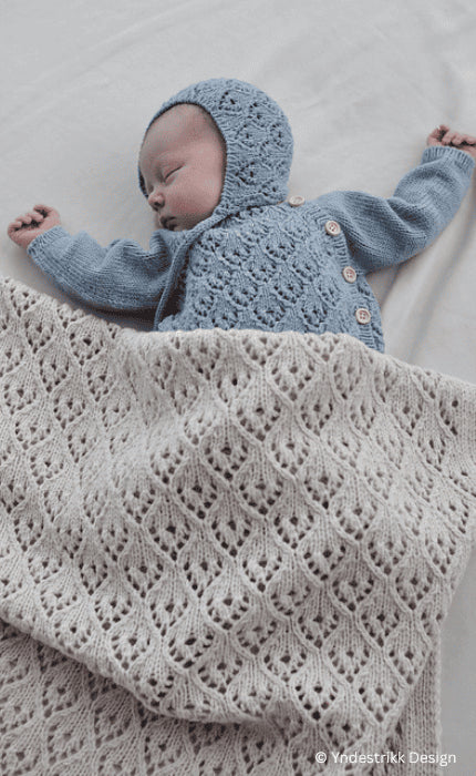 Yndig Babydecke - THE MERRY MERINO 220 - Strickpaket