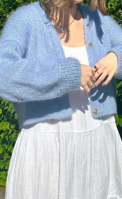 Maja Cardigan V-Neck - ECOPUNO & SILKHAIR - Strickpaket