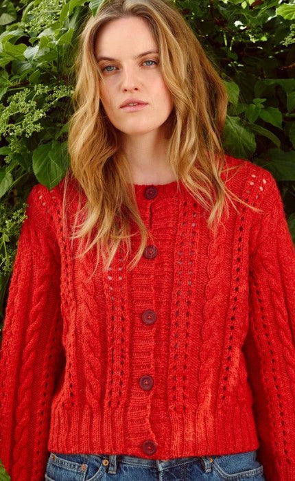 Cornelia Cardigan - ALPAKKA ULL - ALPAKKA FOLGETRAD - Strickpaket