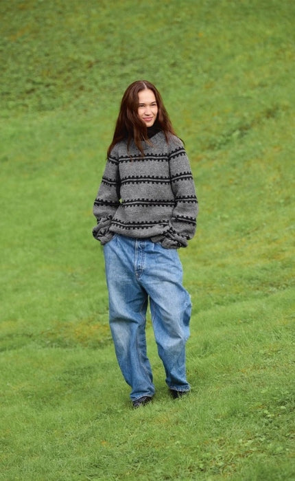 Ridge Sweater Man - ATLAS & BORSTET ALPAKKA - Strickpaket