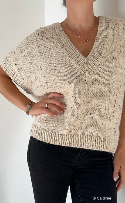 Ash Slipover V Neck - HAMELTON TWEED 2 & SILKY KID - Strickpaket