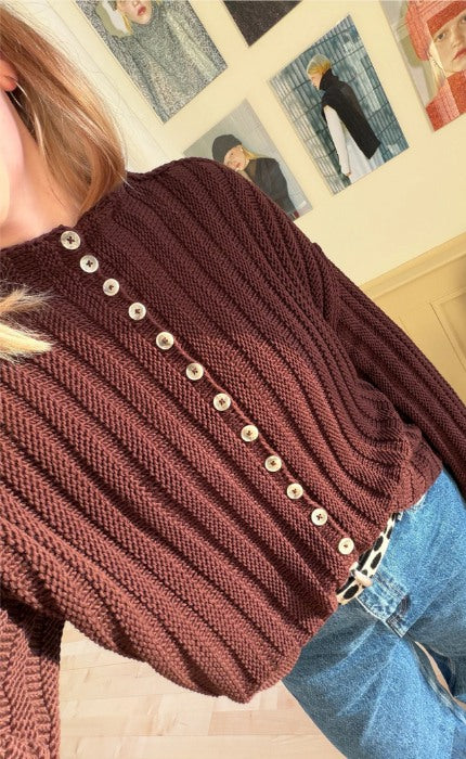 Axis Cardigan - THE MERRY MERINO 70 - Knitting Kit