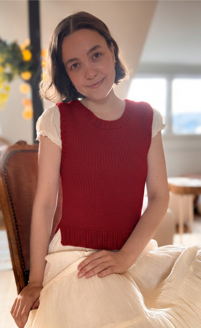 New Beginnings Sweater - Beginner Knitting Kit with Video Tutorial