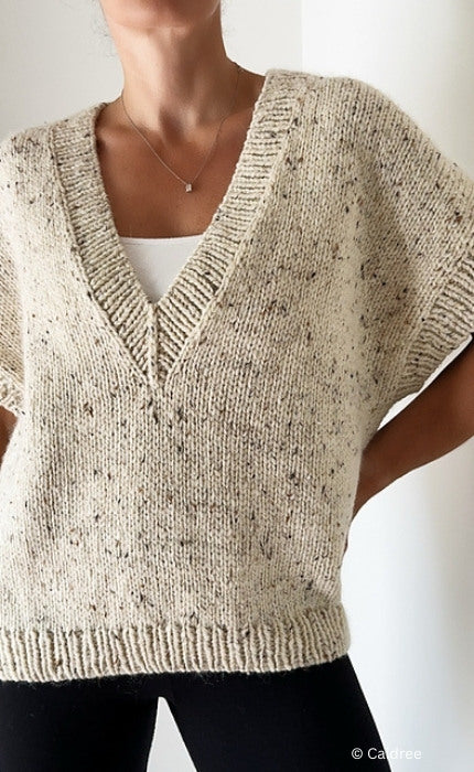 Ash Slipover V Neck - HAMELTON TWEED 2 & SILKY KID - Strickpaket