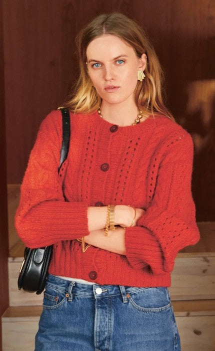 Cornelia Cardigan - ALPAKKA ULL - ALPAKKA FOLGETRAD - Strickpaket