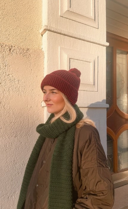 New Beginnings Schal - OONIQUE CHUNKY - Anfänger Strickset mit Videotutorial