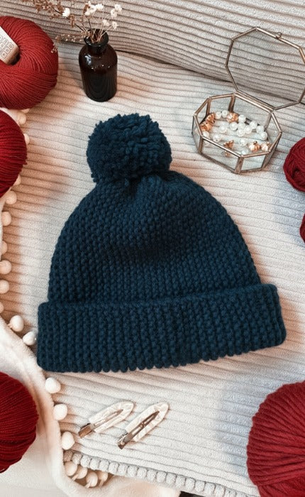 New Beginnings Mütze - Anfänger Strickset mit Videotutorial