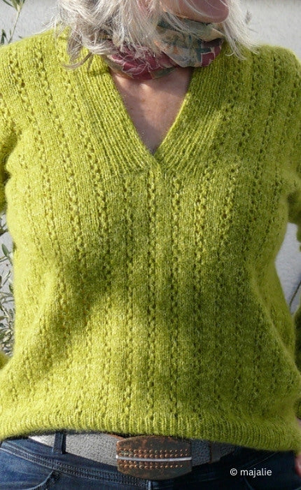 Garden Pullover - MERRY MERINO 220 & SILKY KID RMS - Strickpaket