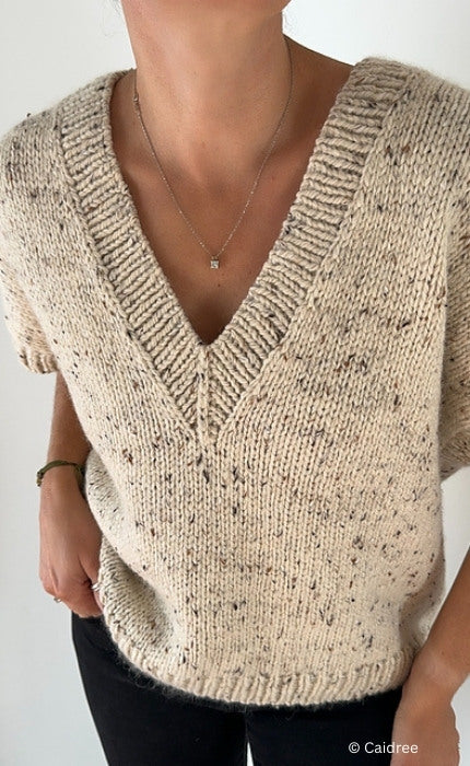 Ash Slipover V Neck - HAMELTON TWEED 2 & SILKY KID - Strickpaket