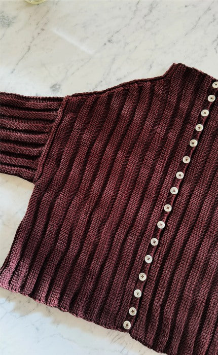 Axis Cardigan - THE MERRY MERINO 70 - Knitting Kit