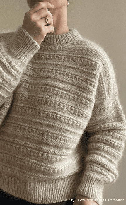 Sweater No. 18 - THE MERRY MERINO 110 & SILKY KID RMS - Strickpaket