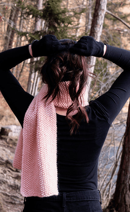 Beginner Bliss Scarf - ECOPUNO CHUNKY - Strickpaket