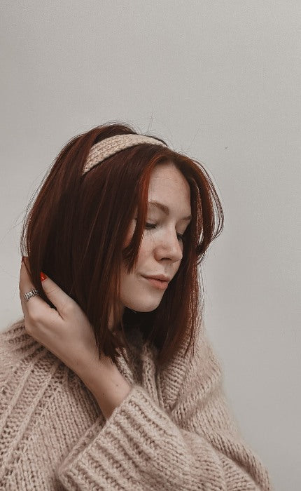 New Beginnings Haarband - Anfänger Strickset mit Videotutorial