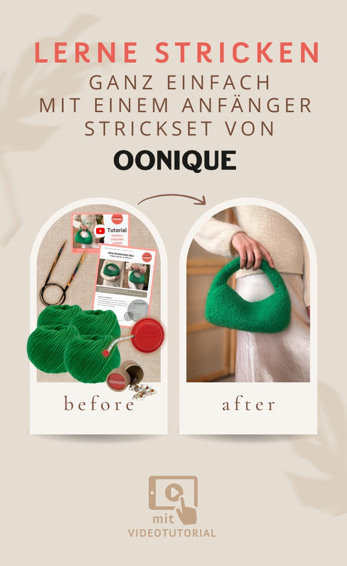 New Beginnings Bag - Anfänger Strickset mit Videotutorial