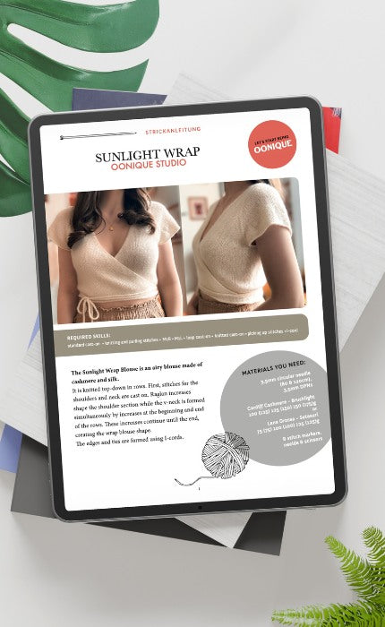 Sunlight Wrap - Setasuri & Cashmere / Silk Edition - INSTRUCTIONS