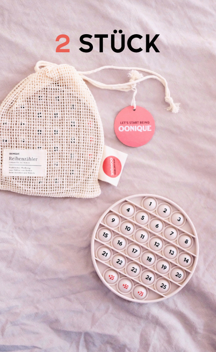 Reihenzähler Silikonpad (2er Set) OONIQUE